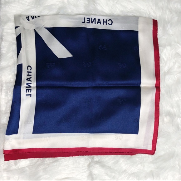 CHANEL Accessories - Vintage Chanel Authentic Present Silk Scarf